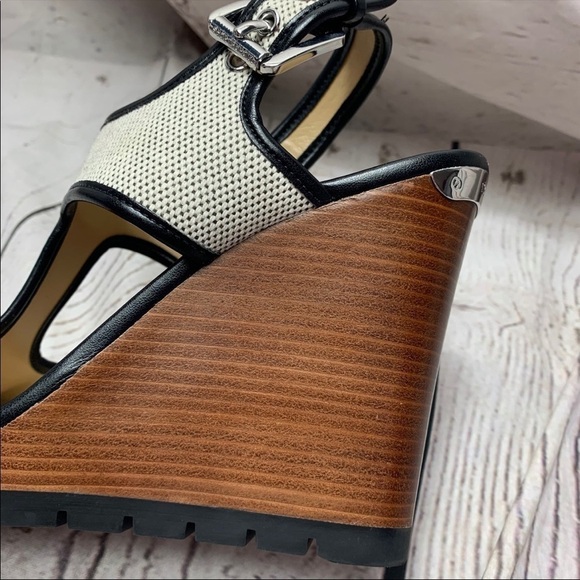 Nwot Michael Kors Platform Wedge Sandals - Picture 4 of 9